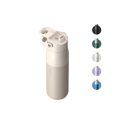 Immagine di LARQ Bottle Swig Top 680 ml Bottiglia bocca larga in acciaio inox isolato Mantiene l&#039;acqua fresca senza perdite d&#039;acqua, BPA riusabile per sport e viaggi Mojave Dune