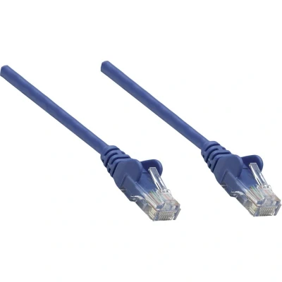 Immagine di Intellinet 739832 RJ45 cavo di rete, patch CAT 6 S/FTP 0.25 m Blu Schermatura a fogli, intrecciata, Privo alogeni 1 pz.