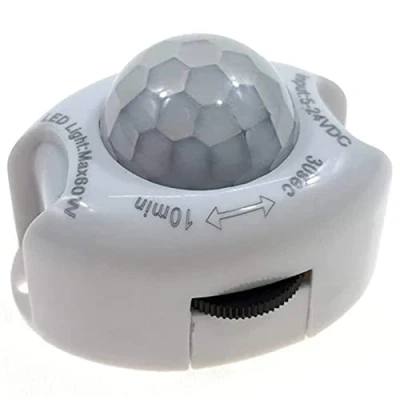 Immagine di Wresetly Rilevatore sensore di movimento a infrarossi PIR DC5 24V interruttore accensione casa corpo luce LED lampada ()