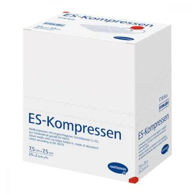 Immagine di 8 Ply Sterile Compress with Cut Edges 7.5 x 7.5cm 25 Packs of 2 by Paul Hartmann AG