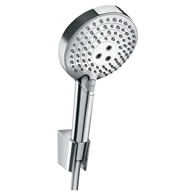 Immagine di hansgrohe Raindance Select S Set supporto doccia 120 3 getti PowderRain con flessibile 125 cm, cromo, 27669000