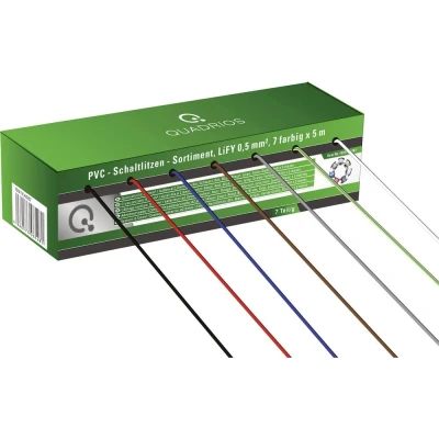 Immagine di Quadrios 19011CA087 Cavo per cablaggi LiFY 1 x 0.50 mm² Blu, Marrone, Verde, Giallo, Grigio, Rosso, Nero, Bianco 35 m