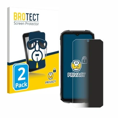 Immagine di brotect (2 Pezzi Pellicola Privacy per Hotwav Hyper 7 Pro [Anti Spy, Protettiva Chiara, Blue Light Filter]