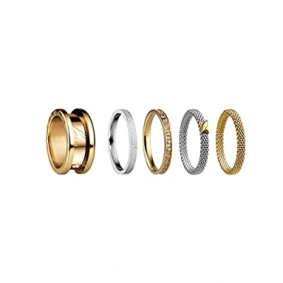 Immagine di BERING, Set di Anelli Intercambiabili da Donna, in Argento E Oro con L&#039;Esclusivo Sistema Twist &amp; Change, Symphony
