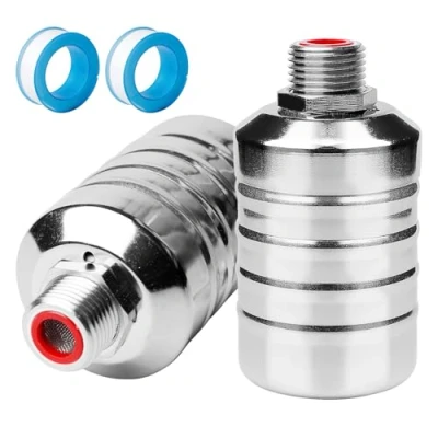 Immagine di Valvola A Galleggiante Automatica,2 Pezzi Di Controllo Del Livello Con Nastro Tenuta,Valvola Sfera In Acciaio Inox,Valvola Automatica Per Piscine,Torri D&#039;acqua
