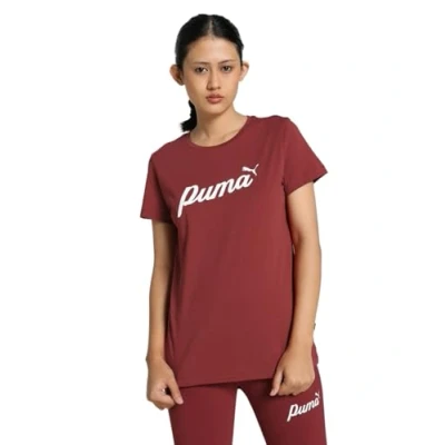 Immagine di Puma Script TEE Tshirt con stampa, Donna, Taglia: Medium, Intense red