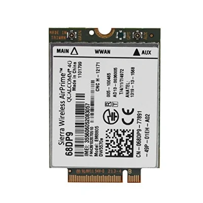 Immagine di Scheda di Rete NGFF/M.2, modulo WWAN ad Alta velocità 3G 4G per dell Venue 8, 11 PRO, 7404 Rugged Extreme, Latitude E7250.