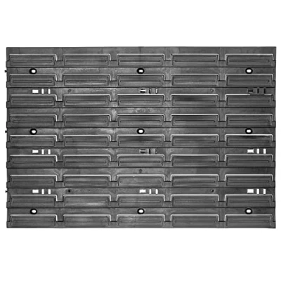 Immagine di KADAX parete degli attrezzi, sistema di stoccaggio in plastica PP, scaffalatura da diverse dimensioni, mensola officina con cassette e supporti per attrezzi (58 x 39 cm)