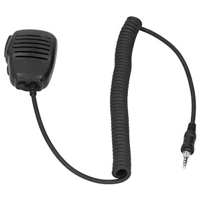 Immagine di Microfono Altoparlante Walkie Talkie, Esterno Radio Bidirezionale a Spalla PTT per Yaesu Vertex VX 6R 7R VX6R VX7R FT 270 270R 127
