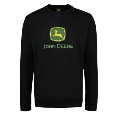Immagine di JOHN DEERE Felpa nera con logo JD, Nero , S