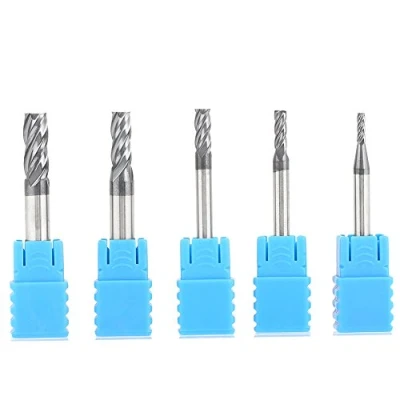 Immagine di 5pcs fresa in carburo di tungsteno a 4 taglienti frese rotative CNC Set Cutter Tool End Mill Accessori