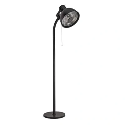 Immagine di bimar HR311 Stufa Elettrica da Esterno, stufetta Alogena Radiante a Piantana, Lampada Riscaldante per Esterno Potenza 2000W, 3 Potenze di Riscaldamento, in Alluminio, Orientabile Alto/Basso