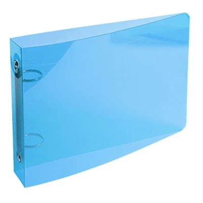 Immagine di Exacompta 51092E 1 Raccoglitore Polipropilene Cristallo Rigato 0.7 mm Crystal Colours 2 Anelli Tondi 25 Passo 80 Dorso 35 F.to Esterno 16.5x24 cm Colore: Blu