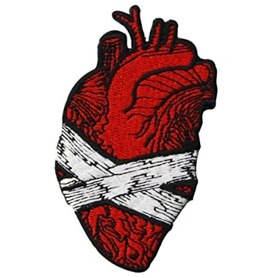Immagine di Toppa ricamata da applicare con ferro stiro o cucitura, tema: Salva il mio cuore