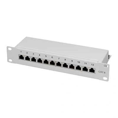 Immagine di Patchpanel di rete 12 Porte CAT 6 LogiLink NP0041 1 U