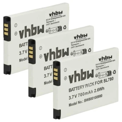 Immagine di vhbw 3x batteria compatibile con Unify OpenStage SL4 Professional, SL5, OpenScape SL5 telefono fisso cordless (700mAh, 3,7V, Li Ion)