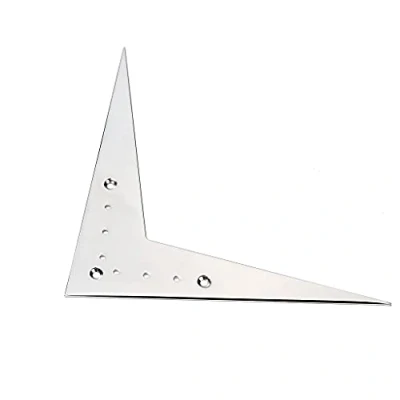 Immagine di Alnicov Grande cordiera per ponte chitarra volante a 6 corde compatibile con accessori parti di Flying V (argento)