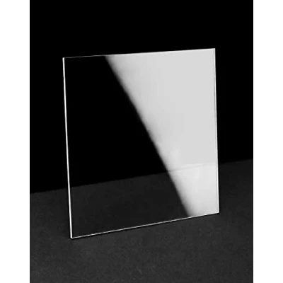 Immagine di QWORK® 10 Pezzi Fogli acrilici trasparenti, Lastra trasparente, 10x10cm, Per Cornice, Progetti Di Visualizzazione, Pittura