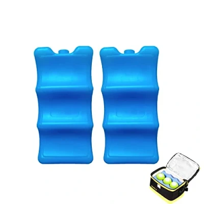 Immagine di Vulevirtue 2 Pezzi Elementi Refrigeranti,Accumulatore di Freddo,600Ml, Risparmio Spazio e Ideale,per Borsa Termica o frigo, Picnic, Vacanze(Blu) (Blue)