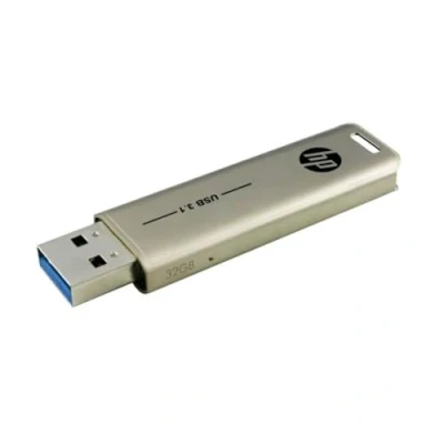 Immagine di HP x796w USB 3.1 Flash Drive 32GB, design push and pull, finitura metallica