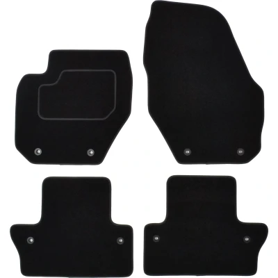 Immagine di MAMMOOTH A041 VOL90 PRM 01 Set tappetino Tessile anteriore e posteriore 4 nero VOLVO: V60 I