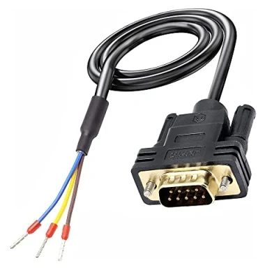 Immagine di DB9 Connettore RS232 Cavo porta seriale Adattatori Solderless 9 Pin COM Port Breakout Sostituzione Ordine: 235 (maschio)