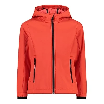 Immagine di CMP Giacca in Softshell da bambini con cappuccio fisso, Papavero, 110