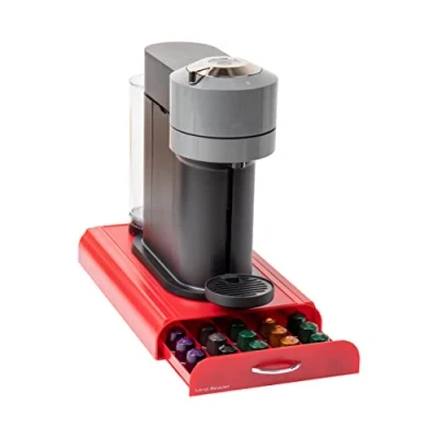 Immagine di Mind Reader Ancora Cassetto per 50 capsule Nespresso, colore: Rosso