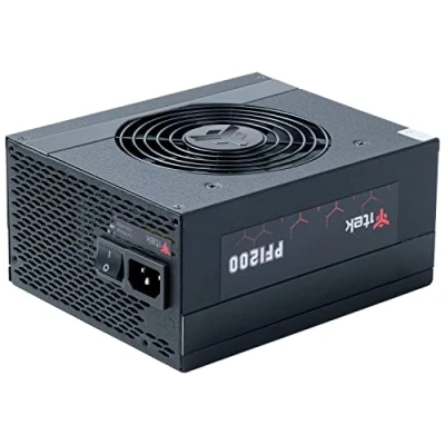 Immagine di Itek Alimentatore per PC ITPSEPF1200 EVO 1200 Watt, Ventola FDB 120mm, Protezione PFC attiva, Certificazione di efficienza 80 Plus Platinum, Modulare free plug, Condensatori Giapponesi, Reg. DC/DC