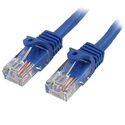 Immagine di StarTech.com Cavo di rete Cat 5e, Patch Ethernet RJ45 UTP Blu da 2m antigroviglio, M/M 5e