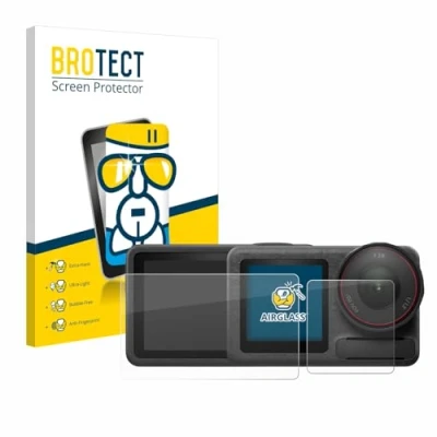 Immagine di brotect Pellicola Protettiva Vetro per DJI Osmo Action 5 Pro Protezione Schermo [Durezza Estrema 9H, Chiaro]