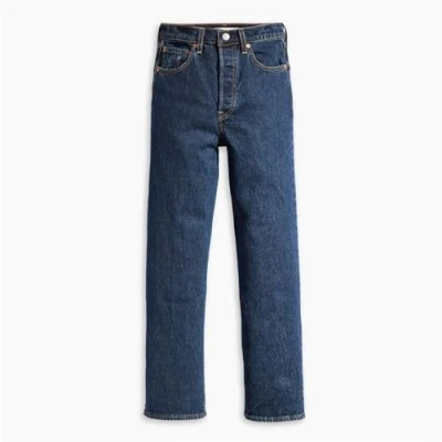 Immagine di Levi&#039;s Ribcage Straight Ankle Jeans, Salsa Dark Stone, 26W / 31L Donna