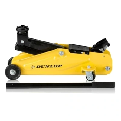 Immagine di Dunlop Cric per Auto Cavalletti Capacità di Sollevamento 2 Tonnellate Martinetto Idraulico con Gamma 135 305 mm Compatto e Ruote Crick