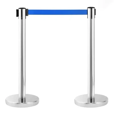 Immagine di PINNERS Set di Barriere Retrattili, Barriera con Nastro Estensibile 3 metri (2 unità), Pali Separatori, Sicurezza, Retrattile, Sicurezza