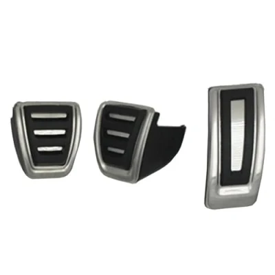 Immagine di Copripedale Poggiapiedi Auto Per VW Golf Passat Polo 2012 2023 Pedali In Acciaio Inossidabile Acceleratore A Gas Pedale Freno Freno(MT)