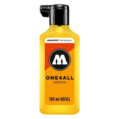 Immagine di Molotow One4All Refill 180 ml Ricarica per Pennarelli Indelebili, ml, Giallo (Zinco)