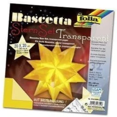 Immagine di Folia Bringmann Bascetta Set Stella 20 x cm, Ø 30 Colore: Trasparente