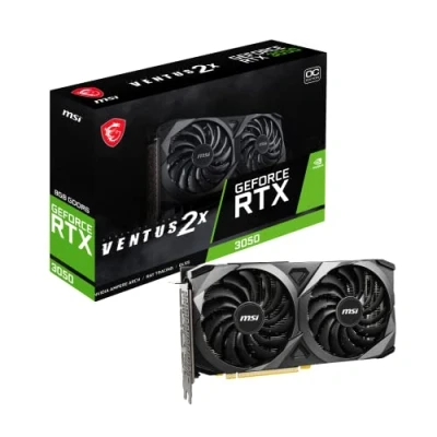 Immagine di MSI Gaming GeForce RTX 3050 8GB GDRR6 128 bit HDMI/DP PCIe 4 Torx Twin Fans Ampere OC Scheda grafica (RTX Ventus 2X 8G OC)