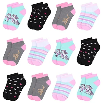 Immagine di L&amp;K II 12 calzini per bambina con simpatici motivi da ginnastica bambini in cotone colorato 2850 31 34