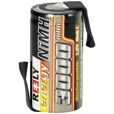 Immagine di Reely Batteria ricaricabile a cella singola NiMH Sub C 1.2 V 3000 mAh con linguette saldare