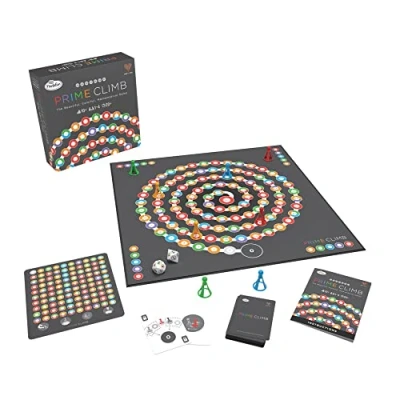 Immagine di ThinkFun Prime Climb, Gioco di Logica Matematico per Bambini, 1 4 Giocatori, Età 10+ Anni
