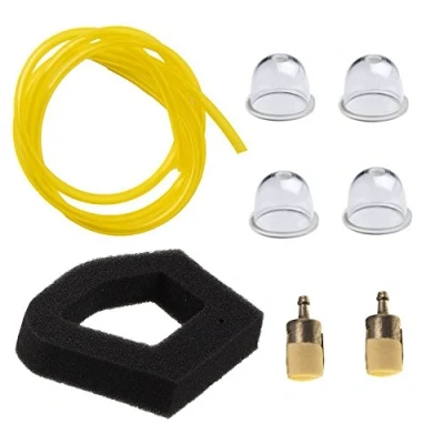 Immagine di OxoxO filtro aria carburante 2 piedi Fuel Line con primer per GX22 GX25 GX31 GX35 HLT422 ULT425 UMK431 UMK435 HHB25 HHH25 HHT31S HHT35S WX10 FG110 sostituire 17672 z0h 003