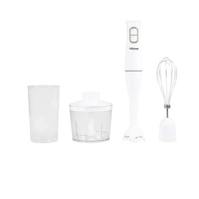 Immagine di Tristar MX 4851 Frullatore ad immersione 350 W con trituratore, Sbattitore, Shaker Bianco, Trasparente