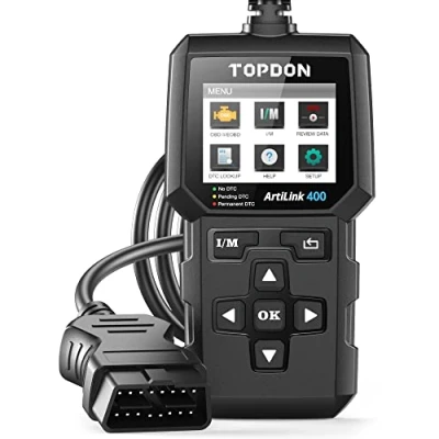 Immagine di TOPDON AL400 OBD2 Diagnostico per Auto,10 Modalità OBD2, Pulsante One Touch I/M Ready,OBD2 Scanner Auto Diagnostica Aggiornamenti a Vita,2.4 Pollici Schermo Colori TFT