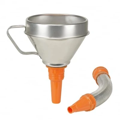 Immagine di Pressol Kombitrichter Stahlblech verz. mit flexiblem Auslauf 02645 Imbuto 1.3 l 160 mm