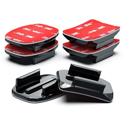 Immagine di Sametop Adesivi Casco Attacchi Supporti 3M Adesivo Curvi Piatti per GoPro Hero 13 12 11 10 9 8 7 6 5 Session DJI Telecamere D&#039;azione Pezzi