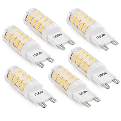 Immagine di LEDGLE 6 x G9 LED Lampadine del 5W, 51 SMD2835, Angolo di Fascio 360 400 Lumen Pari ad Alogene da 50W per l&#039;illuminazione Lnterna 3000K Bianco Caldo