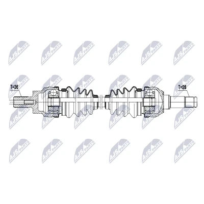 Immagine di Albero motore/Semiasse NTY NPW VV 157