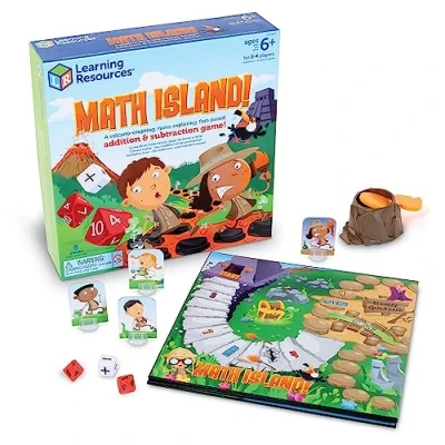 Immagine di Learning Resources Isola, Gioco dell’addizione e della sottrazione, Giocattoli didattici, Matematica per Bambini, Giochi educativi da Interno, 8 Pezzi, dai 6 Anni in avanti, Multicolore