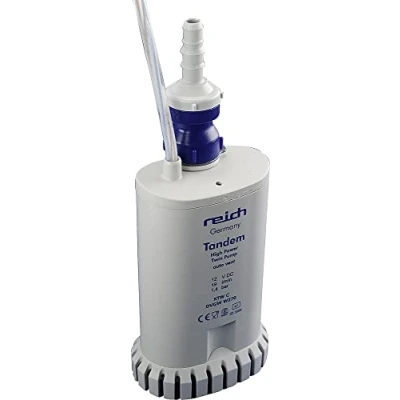 Immagine di Reich Twin Submersible Pump with Check Valve and Automatic Ventilation Bianco